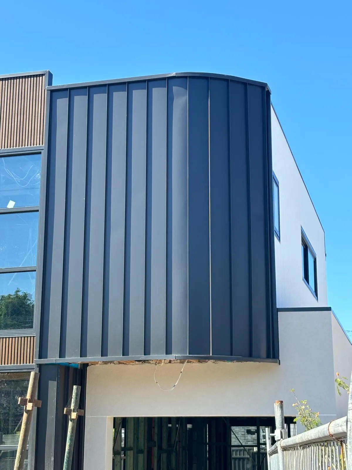 Architectural metal wall cladding