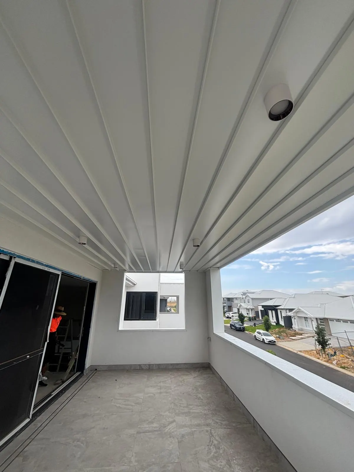 COLORBOND soffit lining installation