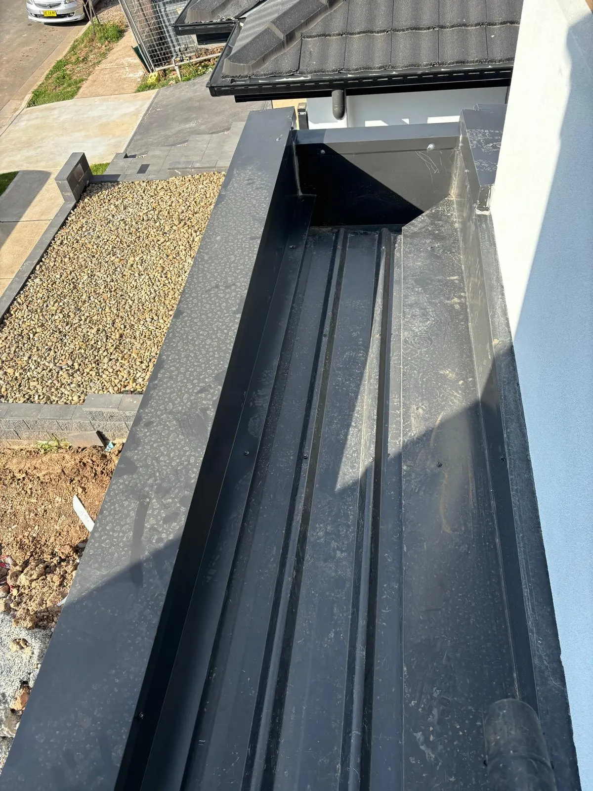 Fabricated metal gutter channel