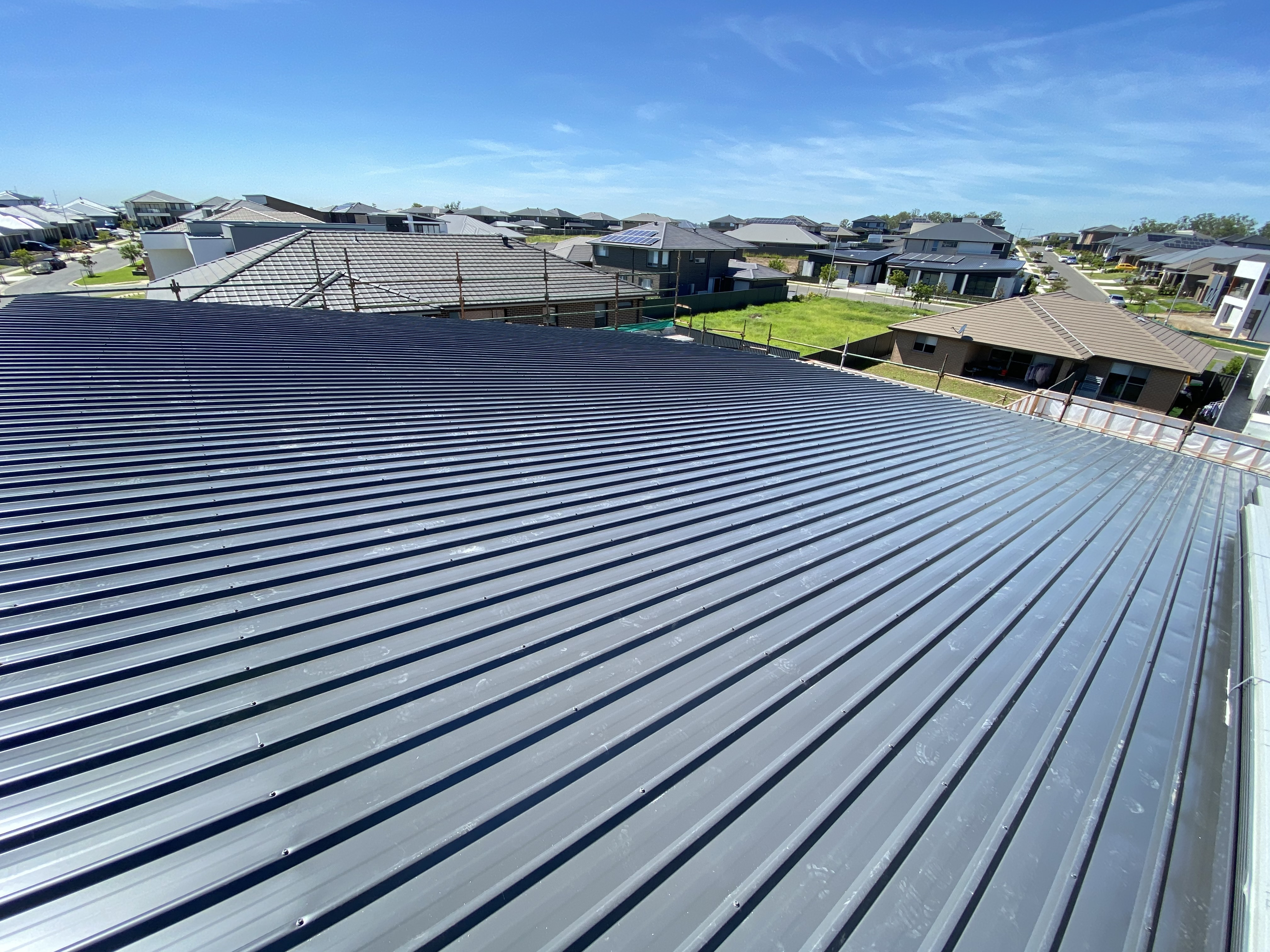 COLORBOND Monument roof installation in Sydney - Senfix Roofing