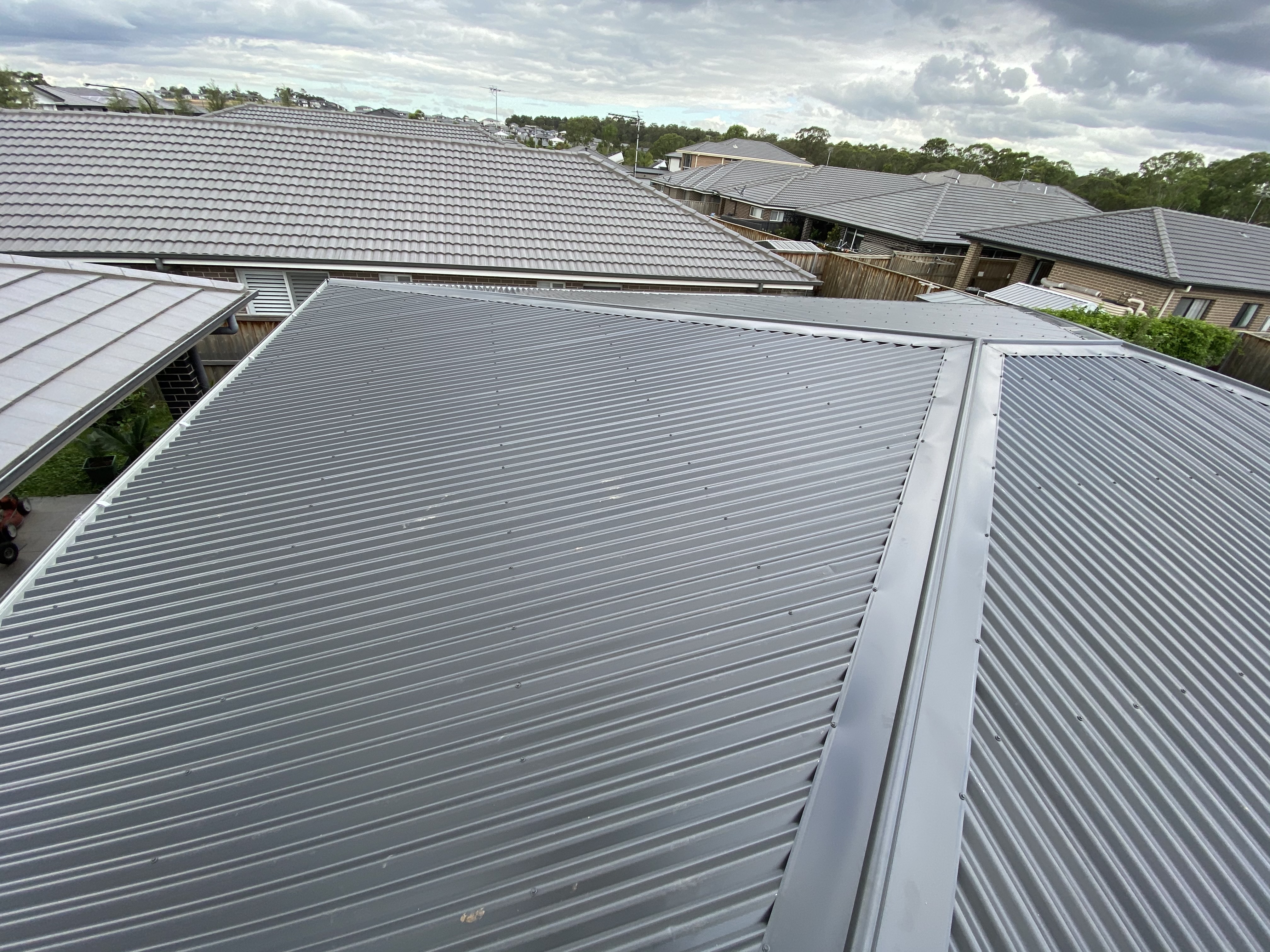 Metal roofing installation on a Sydney home - Senfix Roofing