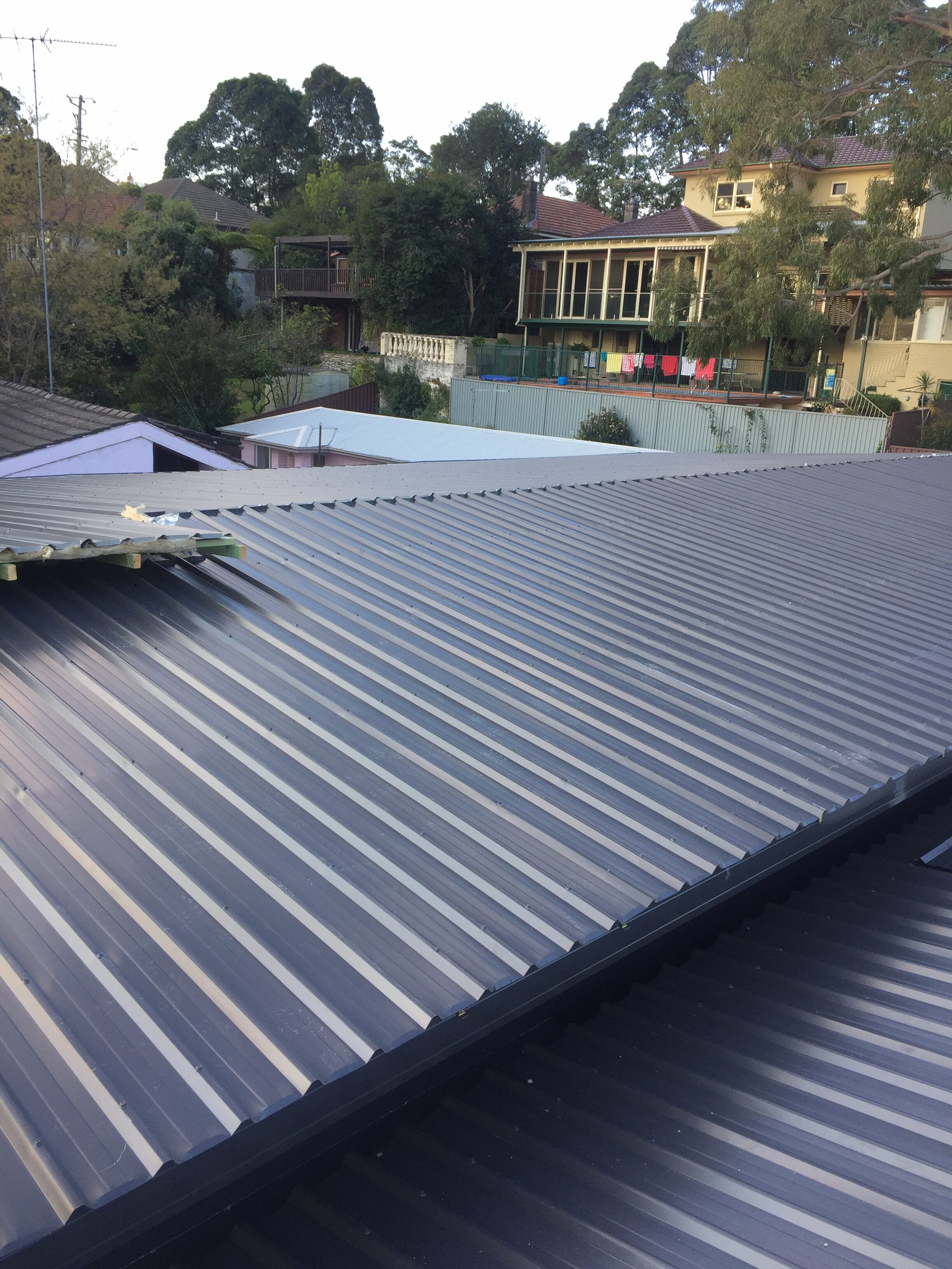 Completed residential metal roofing in Sydney - Senfix Roofing